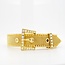 14k gouden mesh armband met Parels