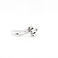 14k witgouden ring met 3 briljanten
