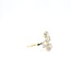 14k gouden  ring met Roos geslepen diamant