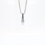 14k witgouden collier en hanger met Briljant