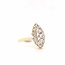 14k  bicolor gouden ring met briljanten