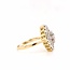 14k  bicolor gouden ring met briljanten