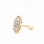 14k  bicolor gouden ring met briljanten