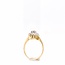 14k  bicolor gouden ring met briljanten