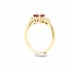 ROS  Jewel Design 14k gouden ring met Robijn en briljant The Warm&Sparkly
