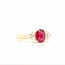 ROS  Jewel Design 14k gouden ring met Robijn en briljant The Warm&Sparkly