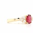 ROS  Jewel Design 14k gouden ring met Robijn en briljant The Warm&Sparkly