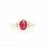 ROS  Jewel Design 14k gouden ring met Robijn en briljant The Warm&Sparkly