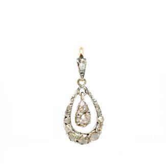 Occ 14k/zilver Roosdiamant 13x 1.7gr