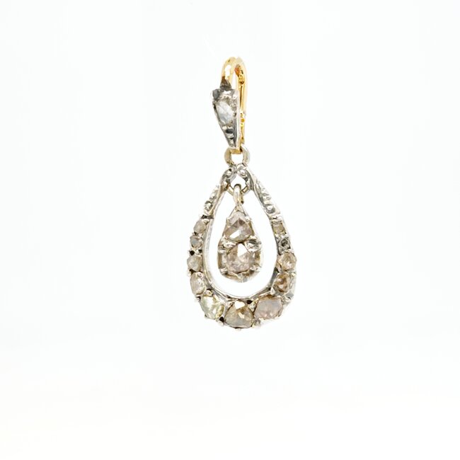 Occ 14k/zilver Roosdiamant 13x 1.7gr