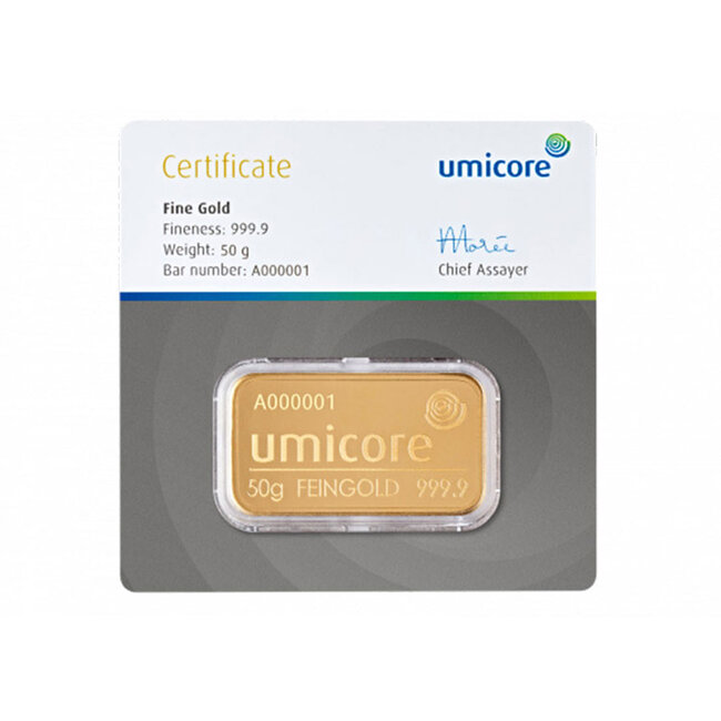 umicore Goudbaar Umicore 50 gram