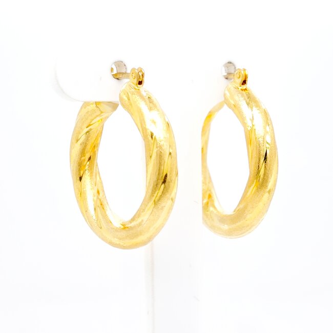 14k gouden oorringen