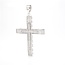 Occ 14k witgd hanger Kruis met ca 2ctBrilj 10gr