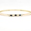 14k gouden armband met 3 Saffieren en 4 Briljanten