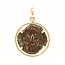 14k hanger met een Bronzen plaatje