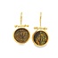 18k gouden oorhangers met Brons