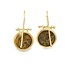 18k gouden oorhangers met Brons