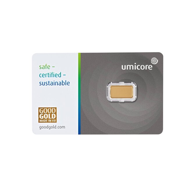umicore Umicore goudbaar 1 gram – 99,99% puur goud