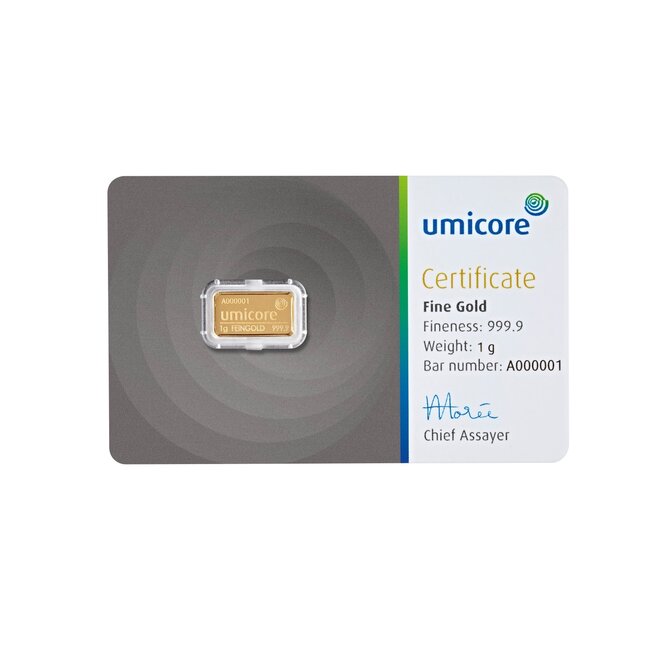 umicore Goudbaar Umicore 1 gram
