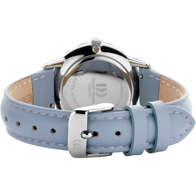 Danish Design  Tidløs Akilia IV20Q1251 - Dameshorloge zilverkleurig 32 mm met leren band