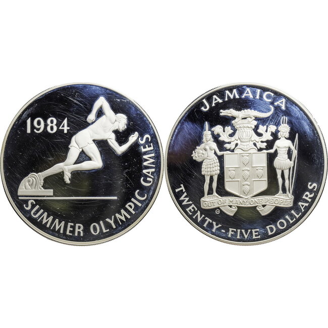 amaika 25 Dollars Olympische Sommerspiele 1984 Los Angeles