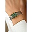 ZINZI  Elegance Horloge 28mm groene w.plaat stln band. ZIW1935