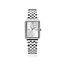 ZINZI  Lucia horloge witte zirc, zilv.kl w.plaat stln band. ZIW2302
