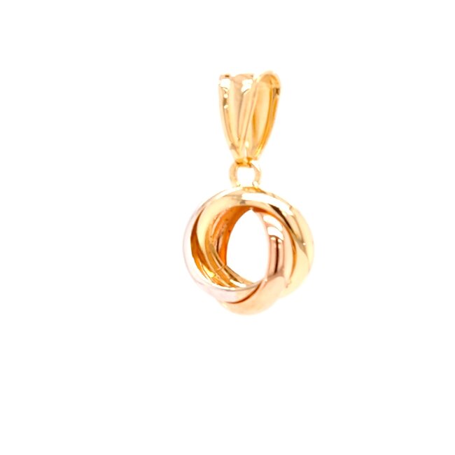 14k  gouden tricolor hanger