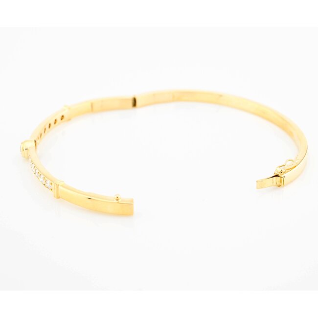 Occ 14k armbband ca 1.6ct brilj 20.5g polsmt 16