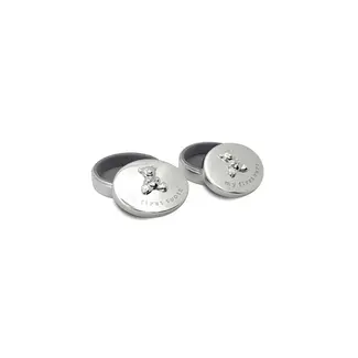 verzilverd tand haarlokdoosje beer. wg-06320