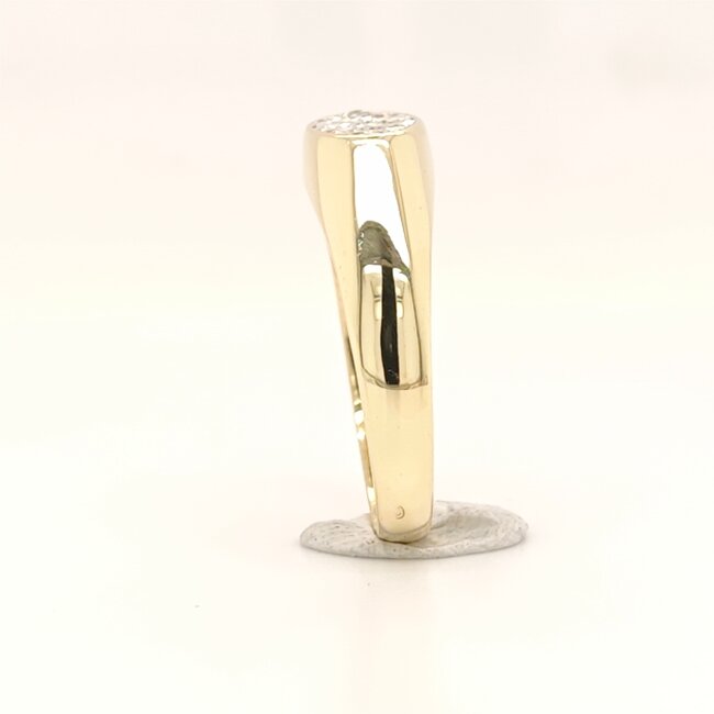 Occ 14k ring 0.24ct briljant 3.4gram mt 17.5