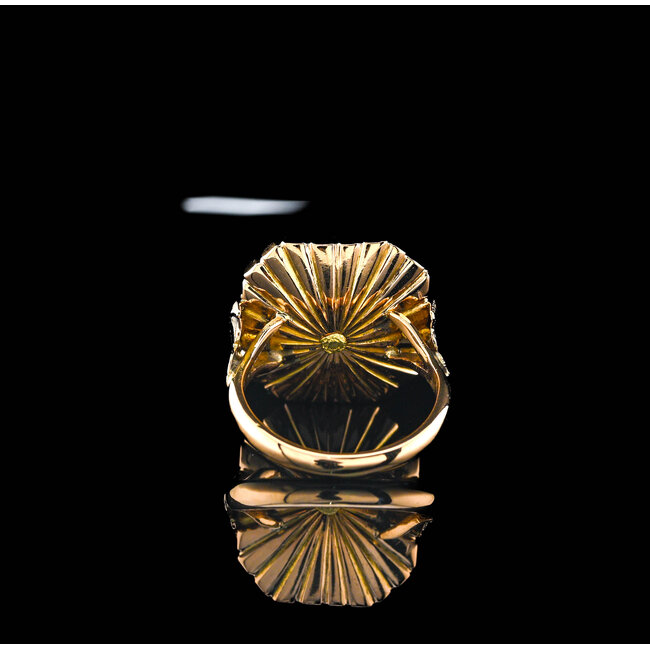 Occ  18k ring met PinkSaff 18 OCDia mt18