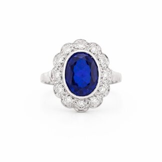 Occ.14K wg ring  Saffier brillj0,03 4,3grMt16,5