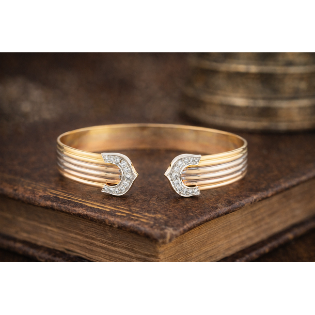 Occ 18K Armband .18Brillj.0,85ct 26,9Gr