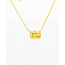 ROS DESIGN COLLIER 1CT EMERALD LAB CUT. 50CM