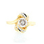 Occ.18k. Ring met Brillj.0,5ct.P2/H. mt18. 3,8Gr