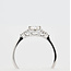 14K WG Ring 1.08ct. Maat 18. 2,3G