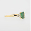 14karaat GG ring smaragd emerald cut 2,4 GR 19