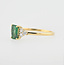 14karaat GG ring smaragd emerald cut 2,4 GR 19