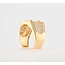 14k zegelring zirkonia 6.9g  mt20