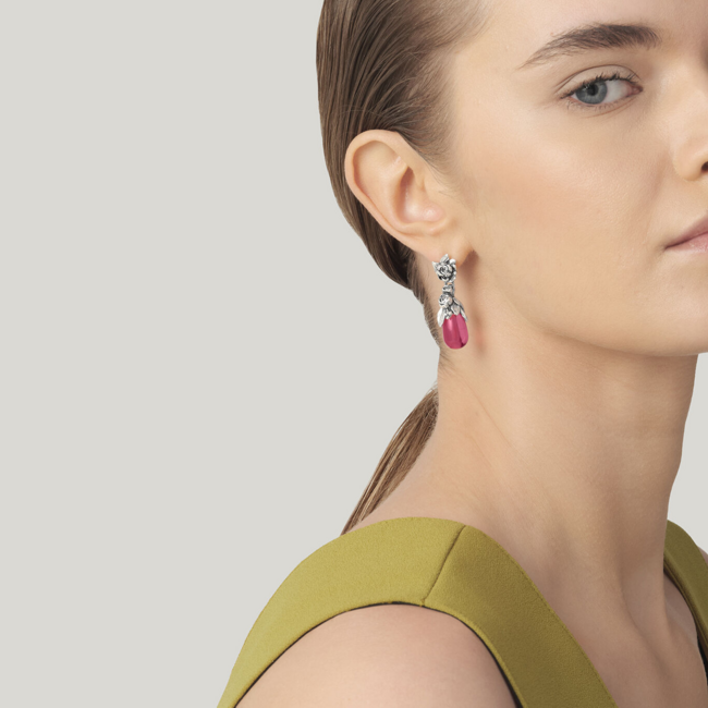 GIOVANNI RASPINI Peony Drop Earrings