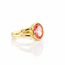 14K. Pink Diamond Ring Ros Design. 2ct. 6,6Gr Mt17