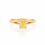 14K Rose Ring. Fancy Yellow Diamond Cut. 1ct. 4,2Gr.Mt18,2 Ros Design