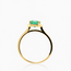 14K . Natuurlijke Smaragd Ring 1.25ct. 2,7Gr. Mt18