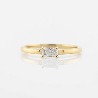 14K cushion-cut diamant. 29Gr. mt18 Ros Design