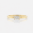 14K cushion-cut diamant. 29Gr. mt18 Ros Design