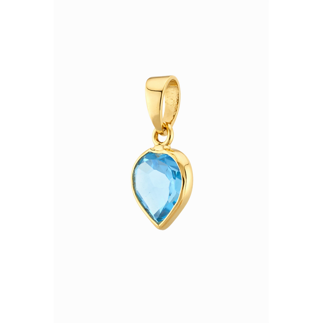 Occ. 14K GG Hanger Topaas. 2Gram