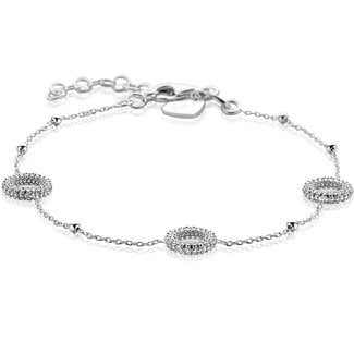 ZINZI Zinzi Armband met 3 open rondjes. ZIA2704