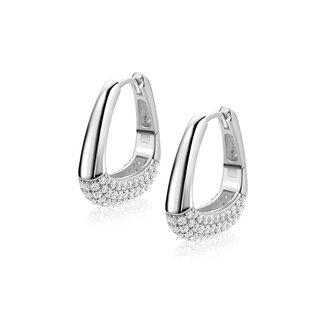 ZINZI Zinzi Luxe Klapcreolen rechthoek Zirk. ZIO2806