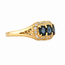 Occ. 14K. Ring Saff/Zirk. 3,7Gr. Mt16